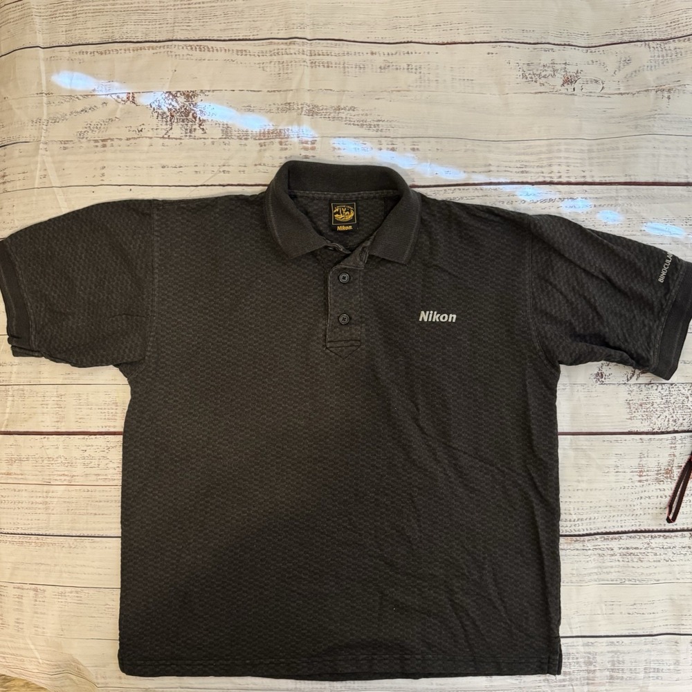 Nikon Charcoal Grey Heather Polo Size XL Short Sleeve A Better Look Collection
